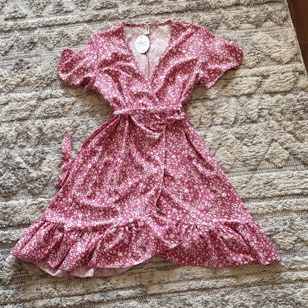 Floral Pink Mini Dress